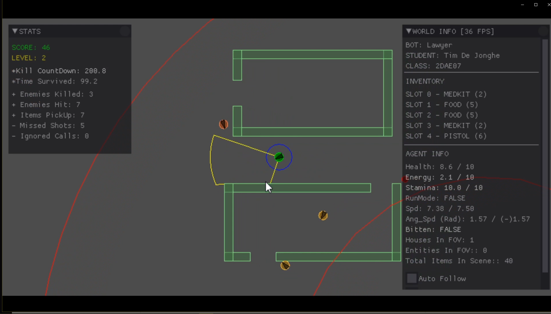 AI for a zombie survival game